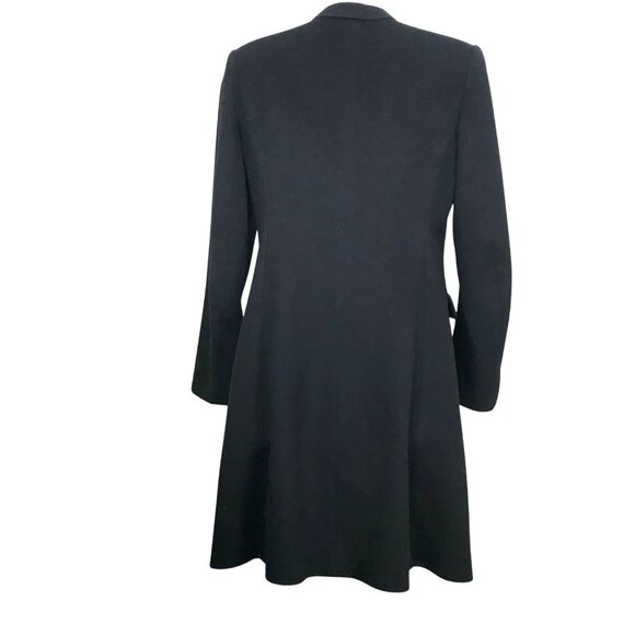 Theory Ellery Explorer 78% Virgin Wool Black Double Breasted Coat Size S - Picture 5 of 7